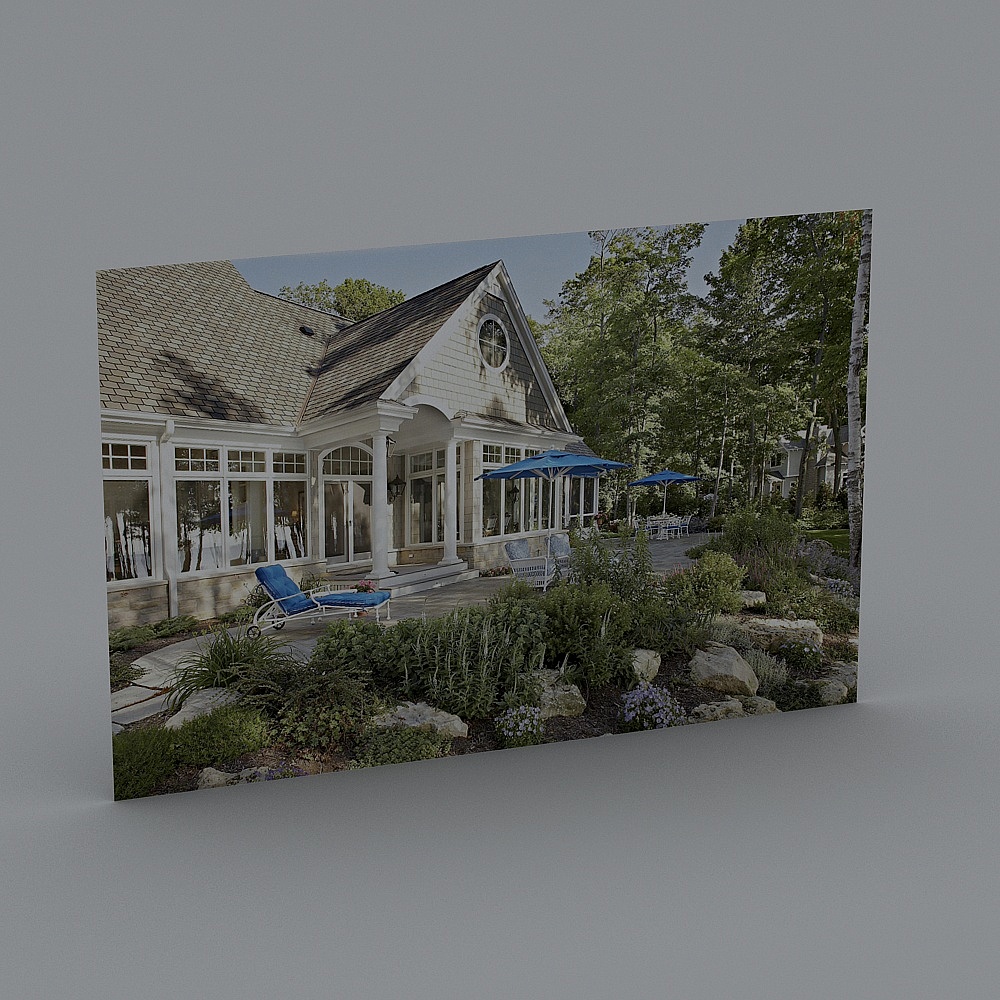 Charming Lakeside Cottage 3D model