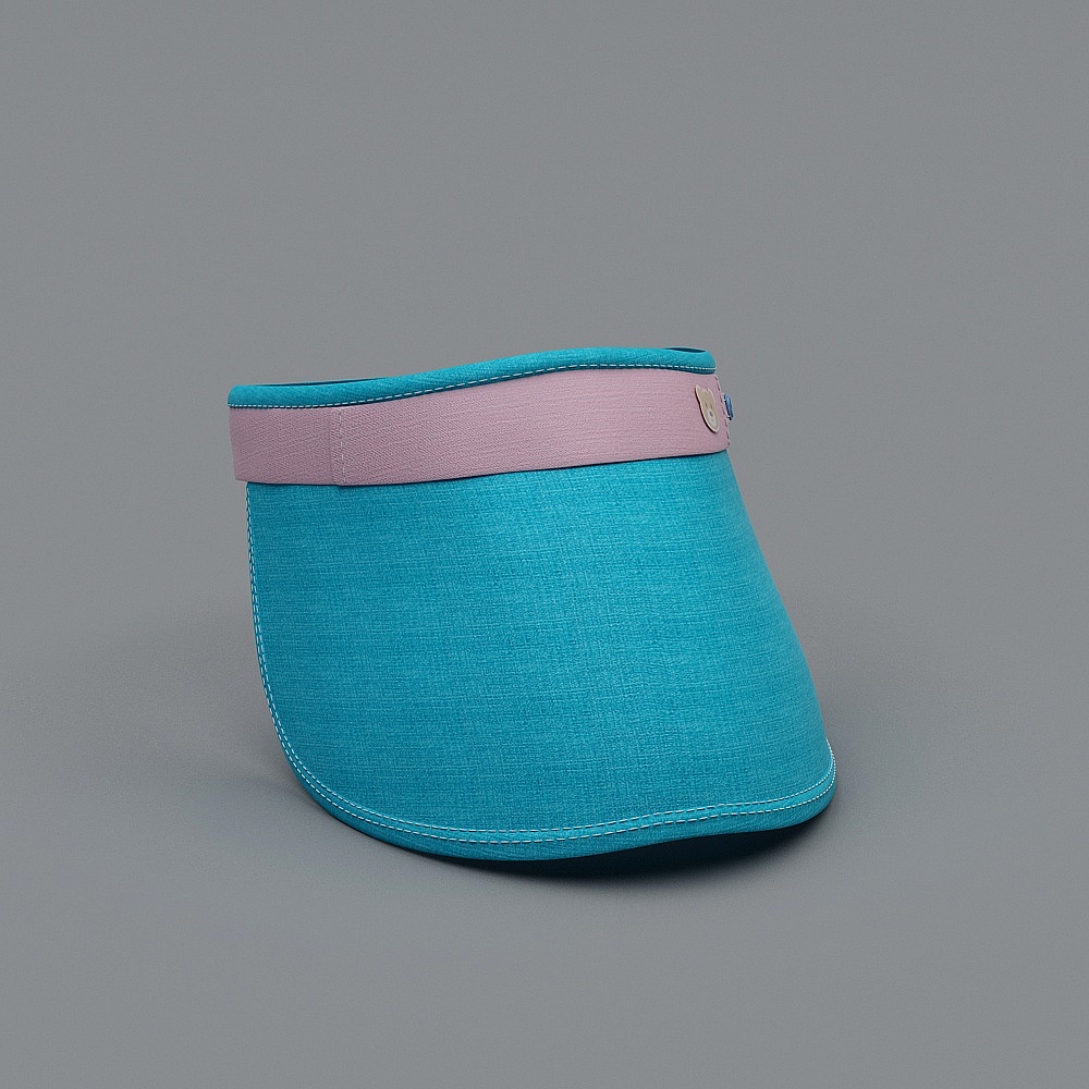 Stylish Low-Poly Sun Hat 3D model