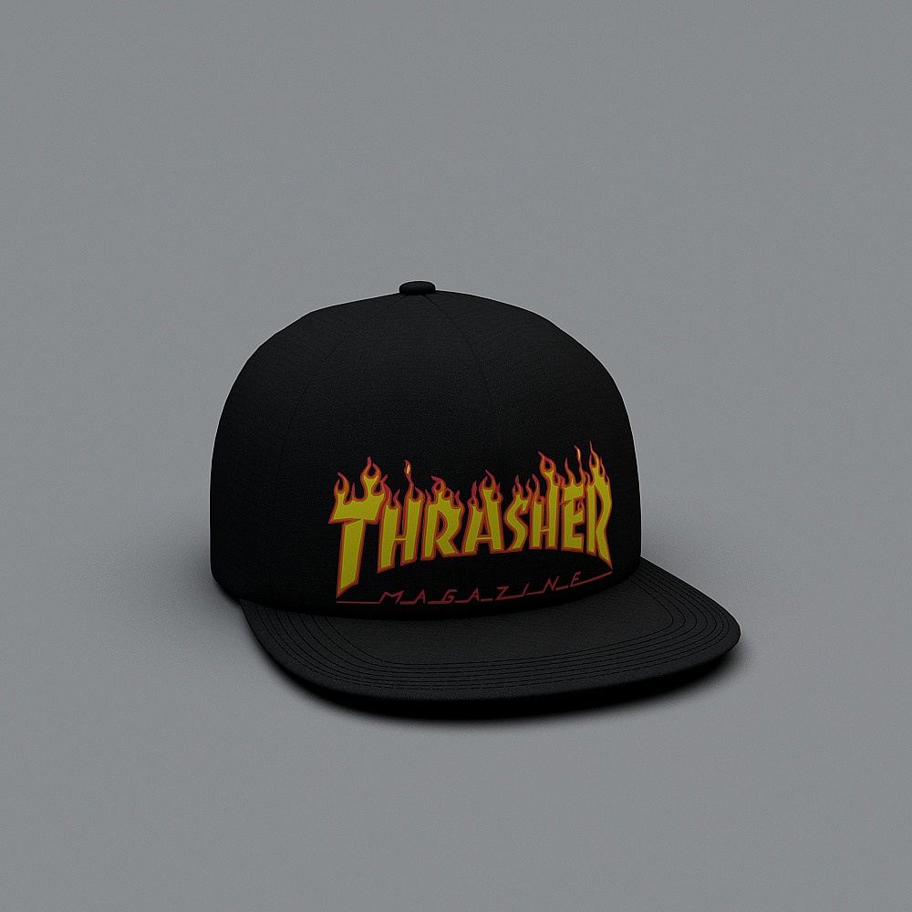 Modern hat - black baseball cap