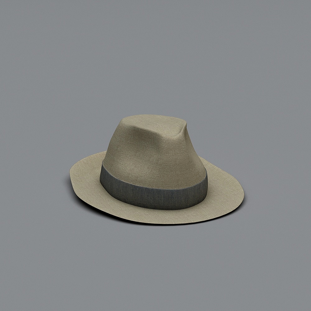 Vintage Low-Poly Hat 3D Model