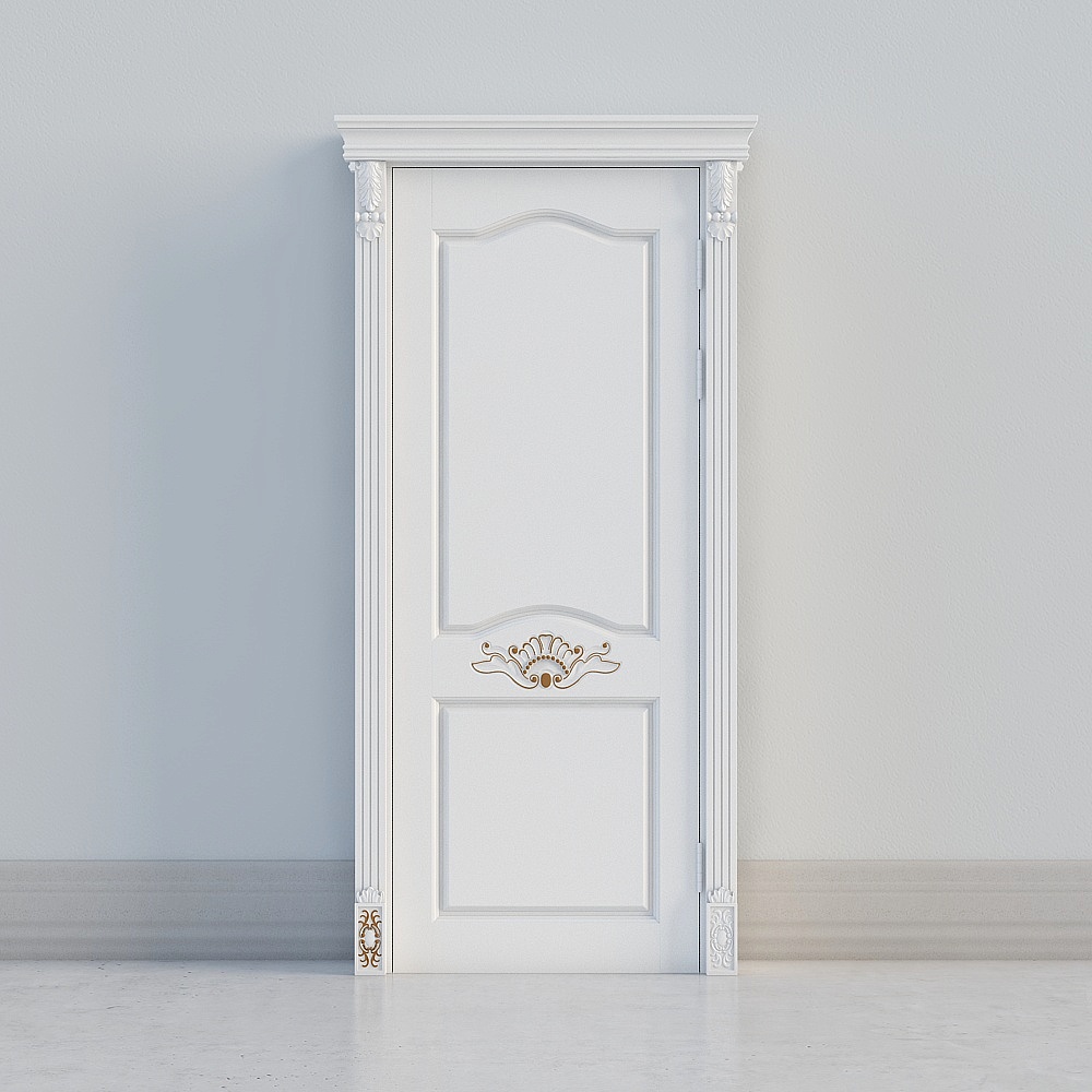 traditional european white door