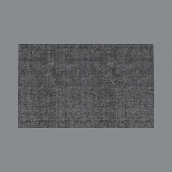 Dark grey textured fabric material sample with subtle pattern on grey background