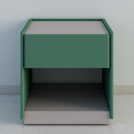 Urban Oasis Nightstand 3D model for Modern Spaces