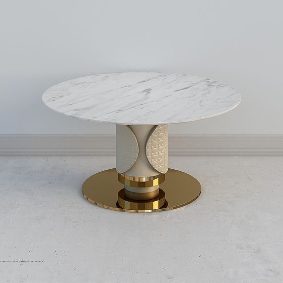Make Beautiful Table In R Elegant Round Table 3D model