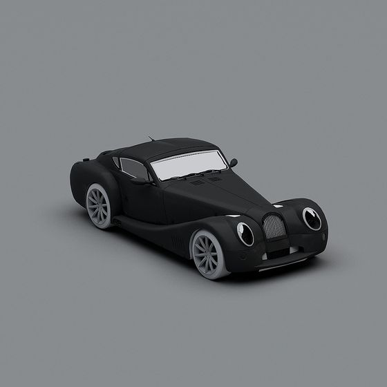 Futuristic Low-Poly Sports Car 3D model