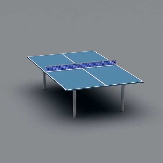 Futuristic Low-Poly Table Tennis Table 3D model