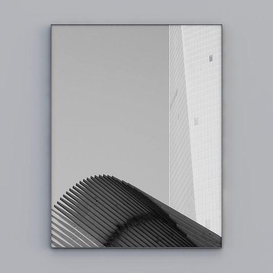 City Light Futuristic Skyscraper 3D model