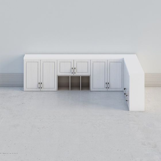 Urban Corner Storage Cabinet 3D model