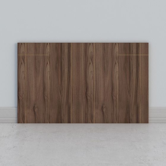 Walnut Panel Low Poly High Detail 3D Model
