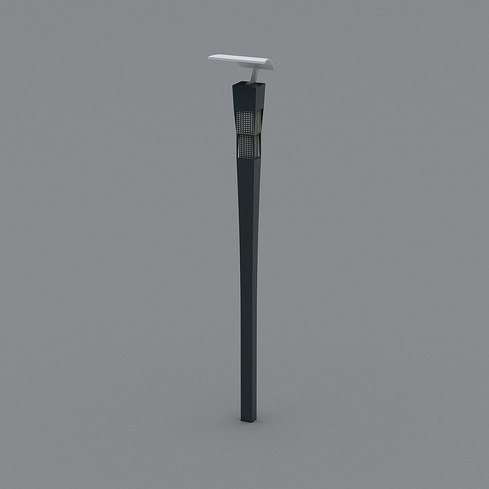 Modern Low-Poly Street Lamp 3D model