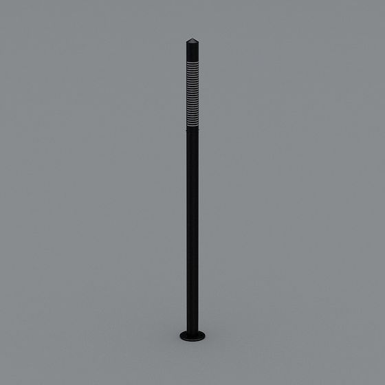 Stylish Low Poly Street Lamp 3D model