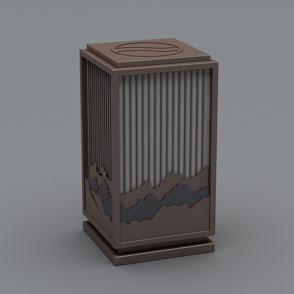 New Chinese style garden floor lamp-1