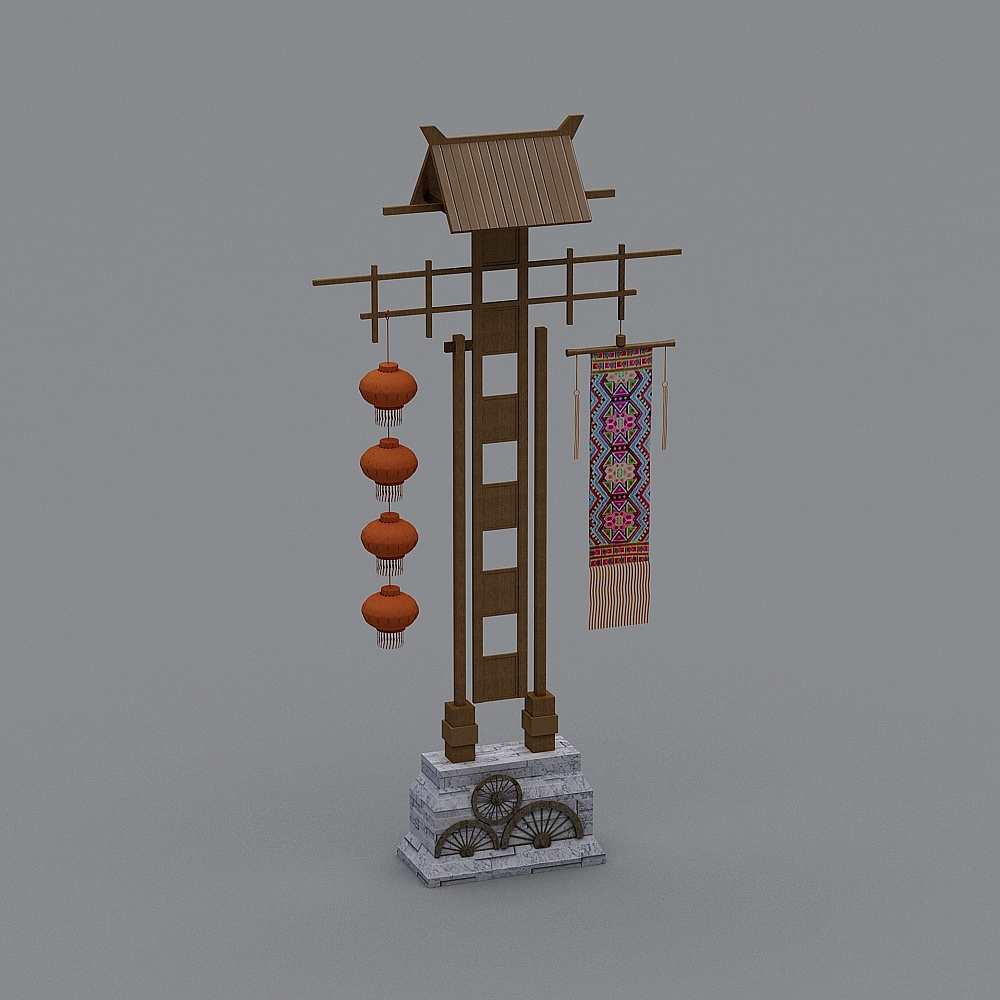 Nouvelle enseigne d'allée de style chinois-1