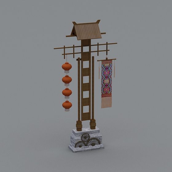 Nouvelle enseigne d'allée de style chinois-1