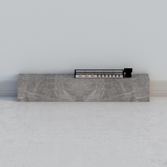 Marble Fireplace Mantel 3D model