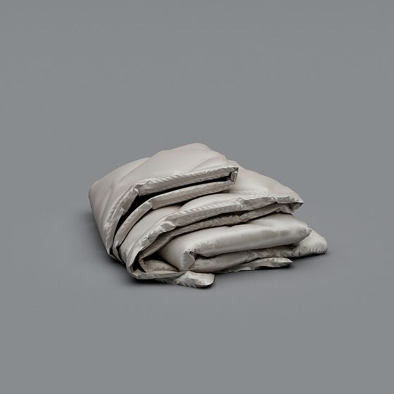 Realistic Folded Bed Sheet 3D model