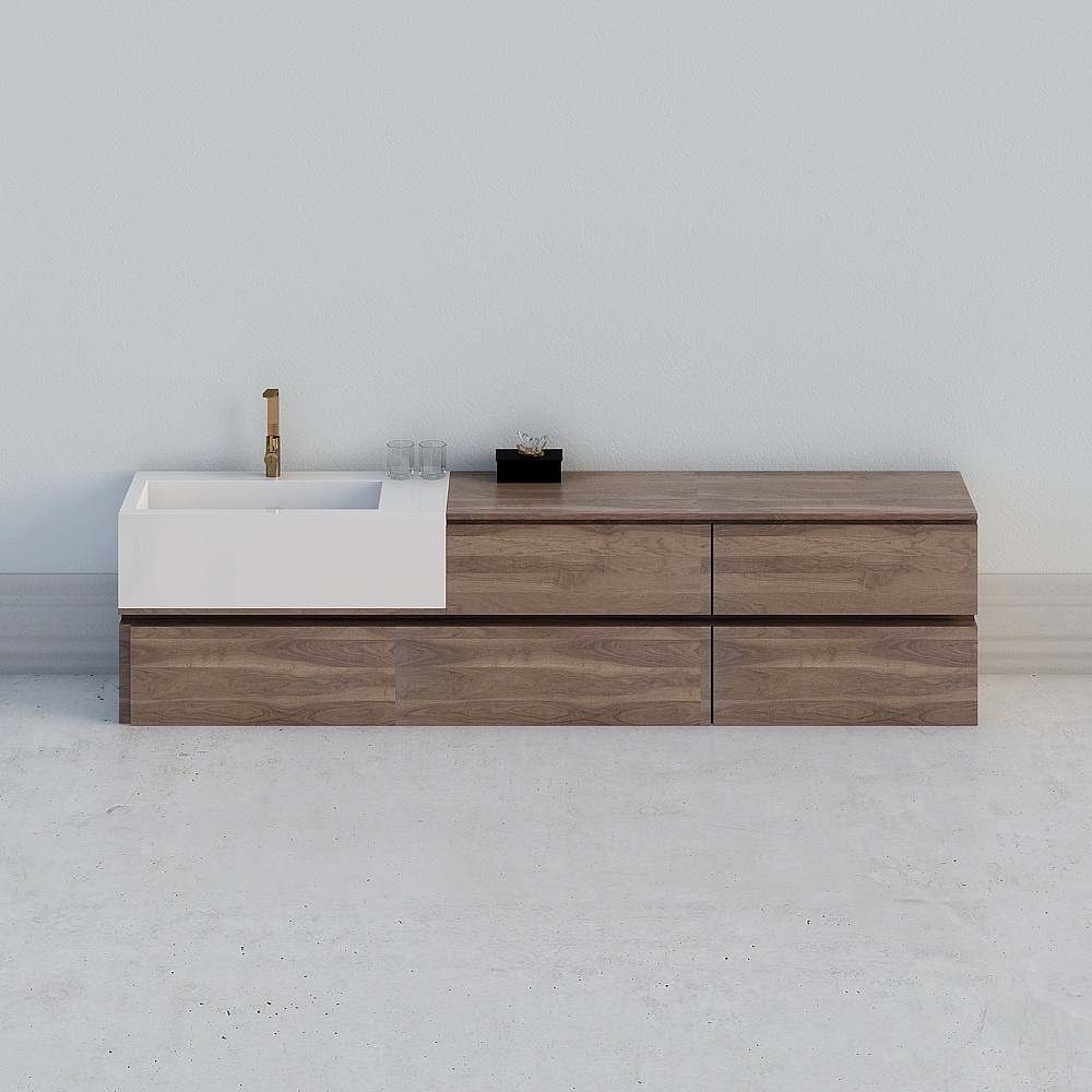 Counter basin cabinet vanity Ceramic wash basin wastafel westafel