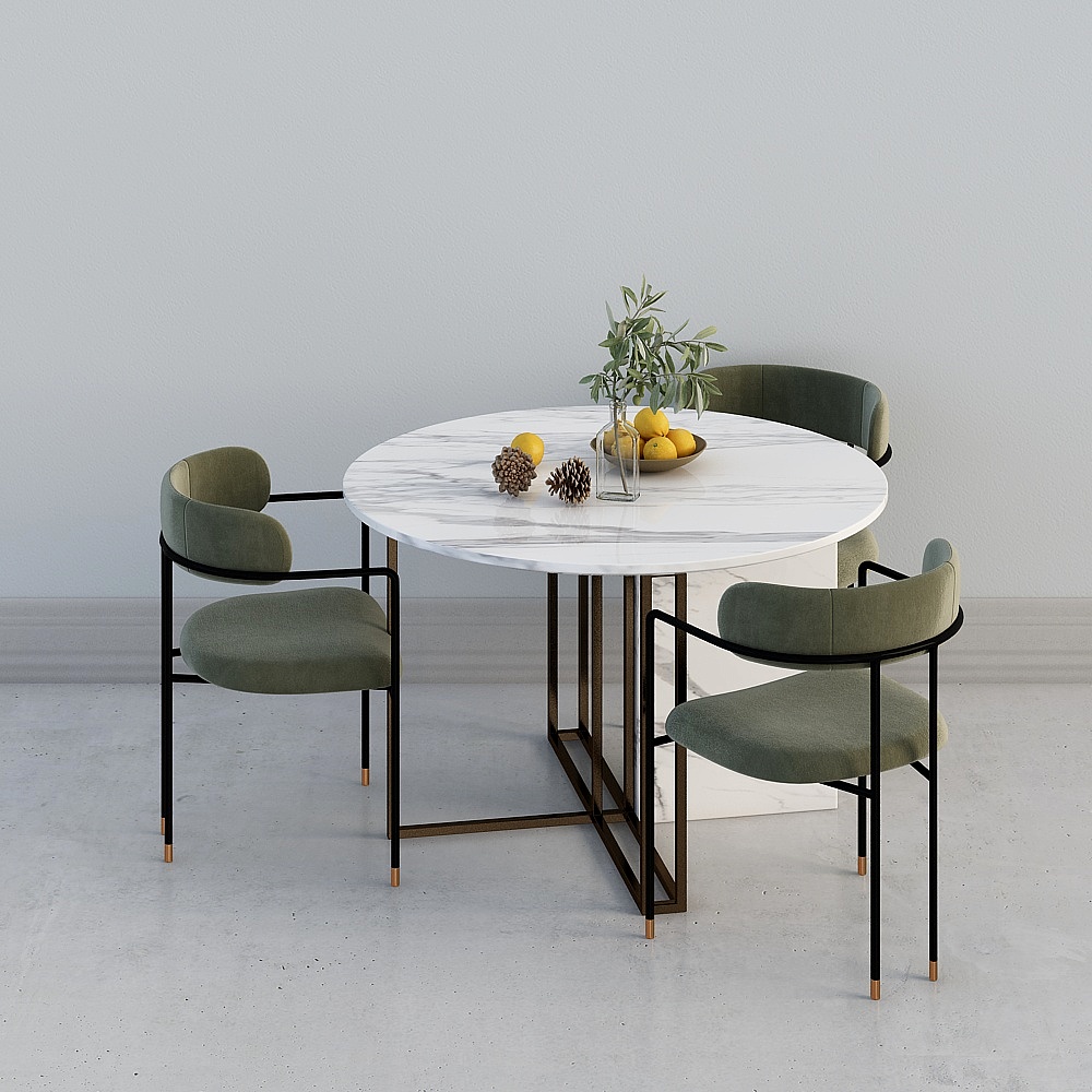 Salon et salle à manger de villa moderne de luxe - Table-1