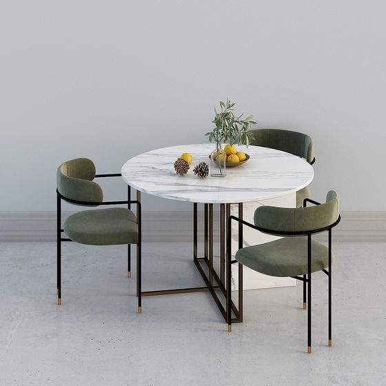 Salon et salle à manger de villa moderne de luxe - Table-1