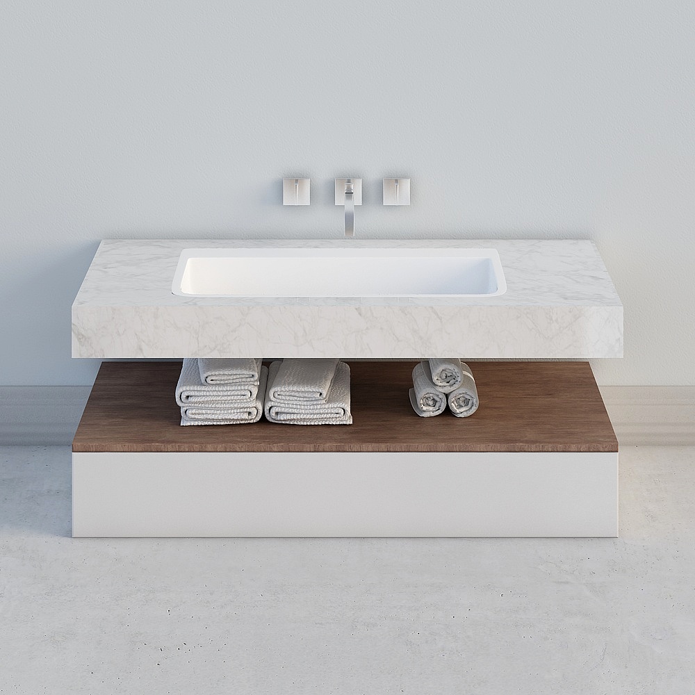 Chambre d'hôtes de luxe légère normale - Table de lavage