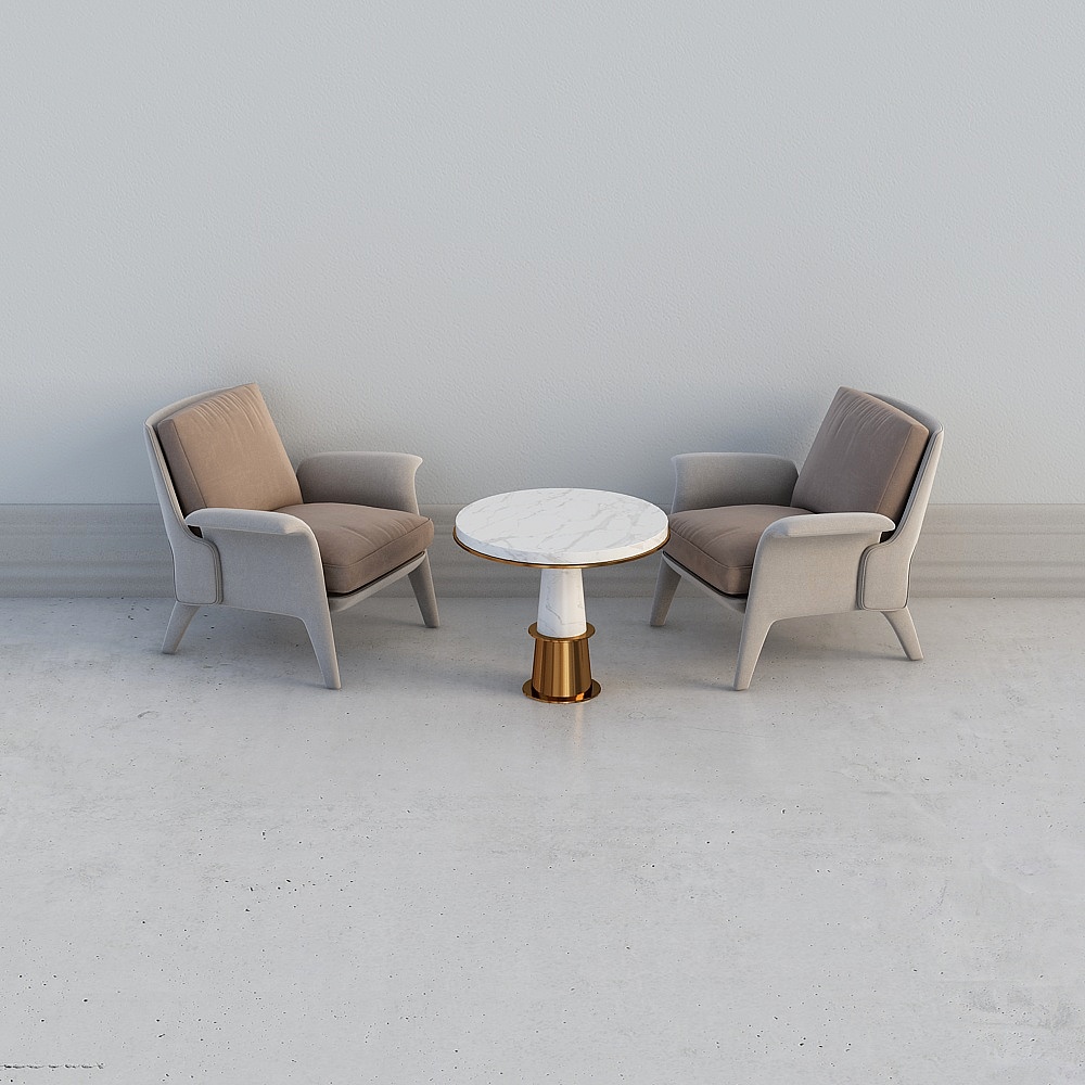 Modern office reception hall-table and chair combination