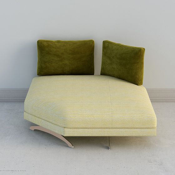 Elegant Low-Poly Sofa 3D Model for Modern Interiors