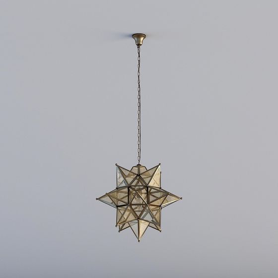 Stylish Vintage Chandelier 3D model for Creative Spaces