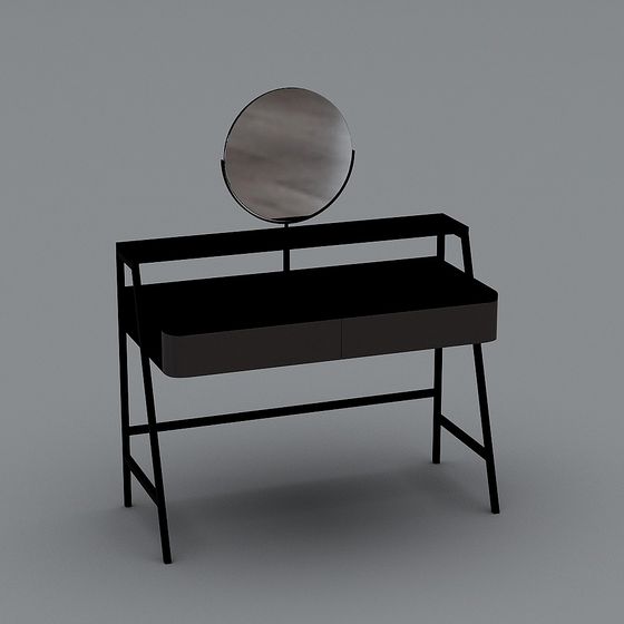 Stylish Modern Vanity Table 3D Model