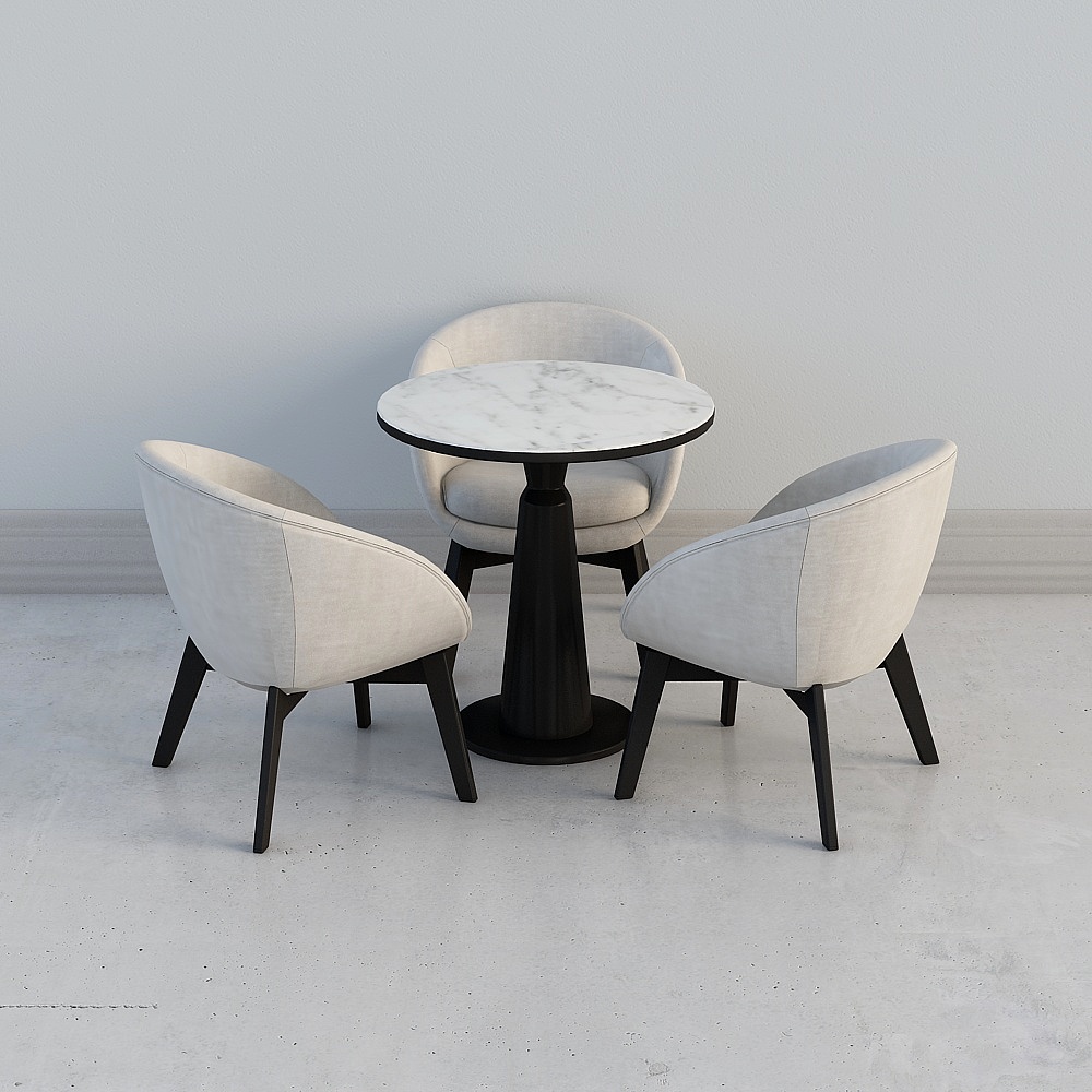Modern sales department reception area-table and chair combination