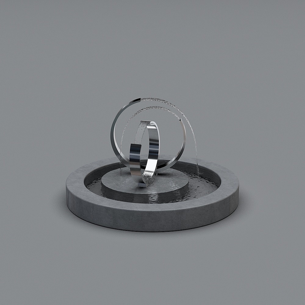 Abstract Water and Light 3D Model