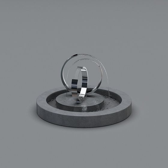 Abstract Water and Light 3D Model