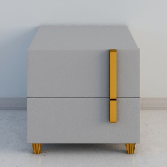 Elegant Minimalist Nightstand 3D model