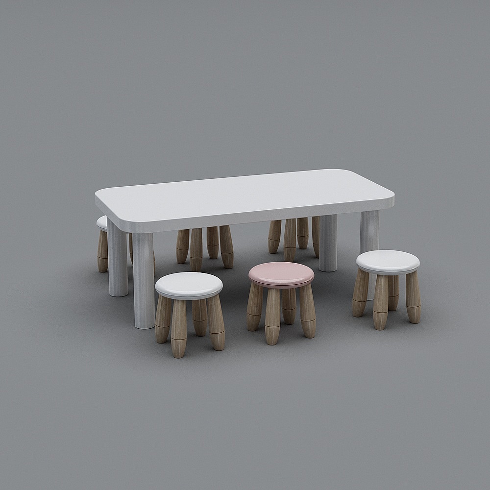 モダンスタイル-テーブルと椅子の組み合わせ