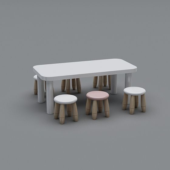 モダンスタイル-テーブルと椅子の組み合わせ