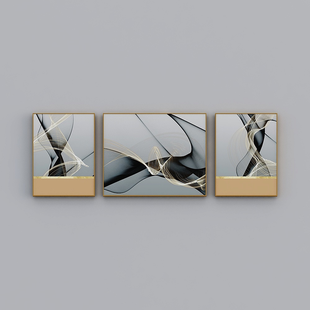 Courtesy full house with painting - living room painting - rhythm triple 1