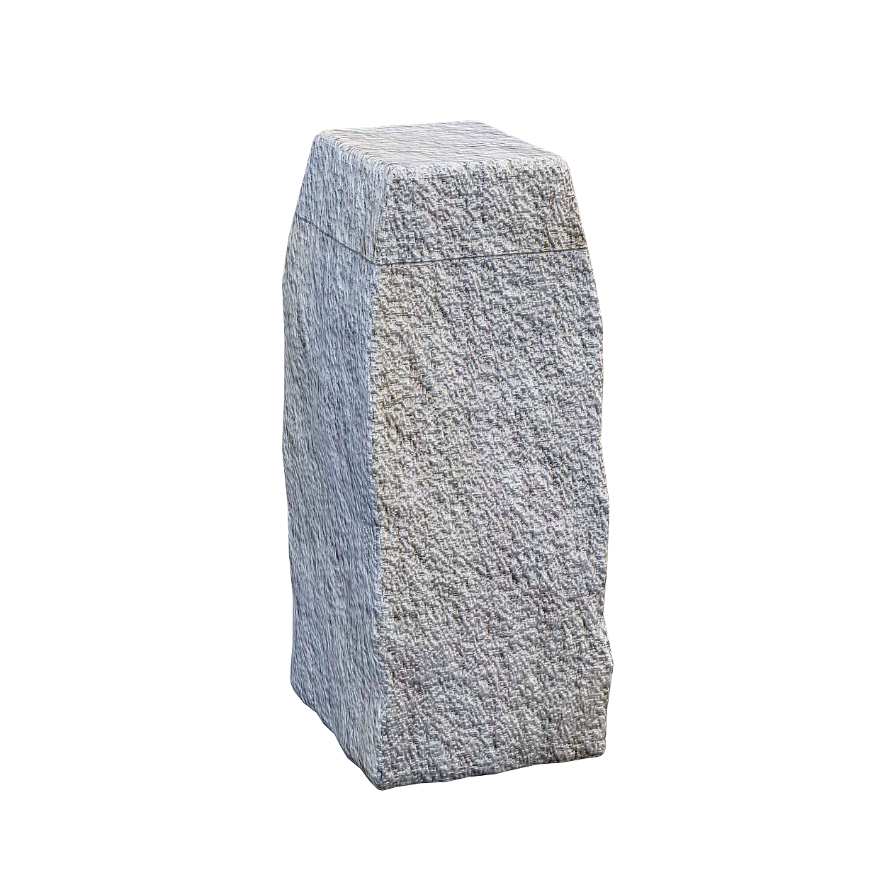 Low Polygon Stone Column 3D Model – Marble Texture