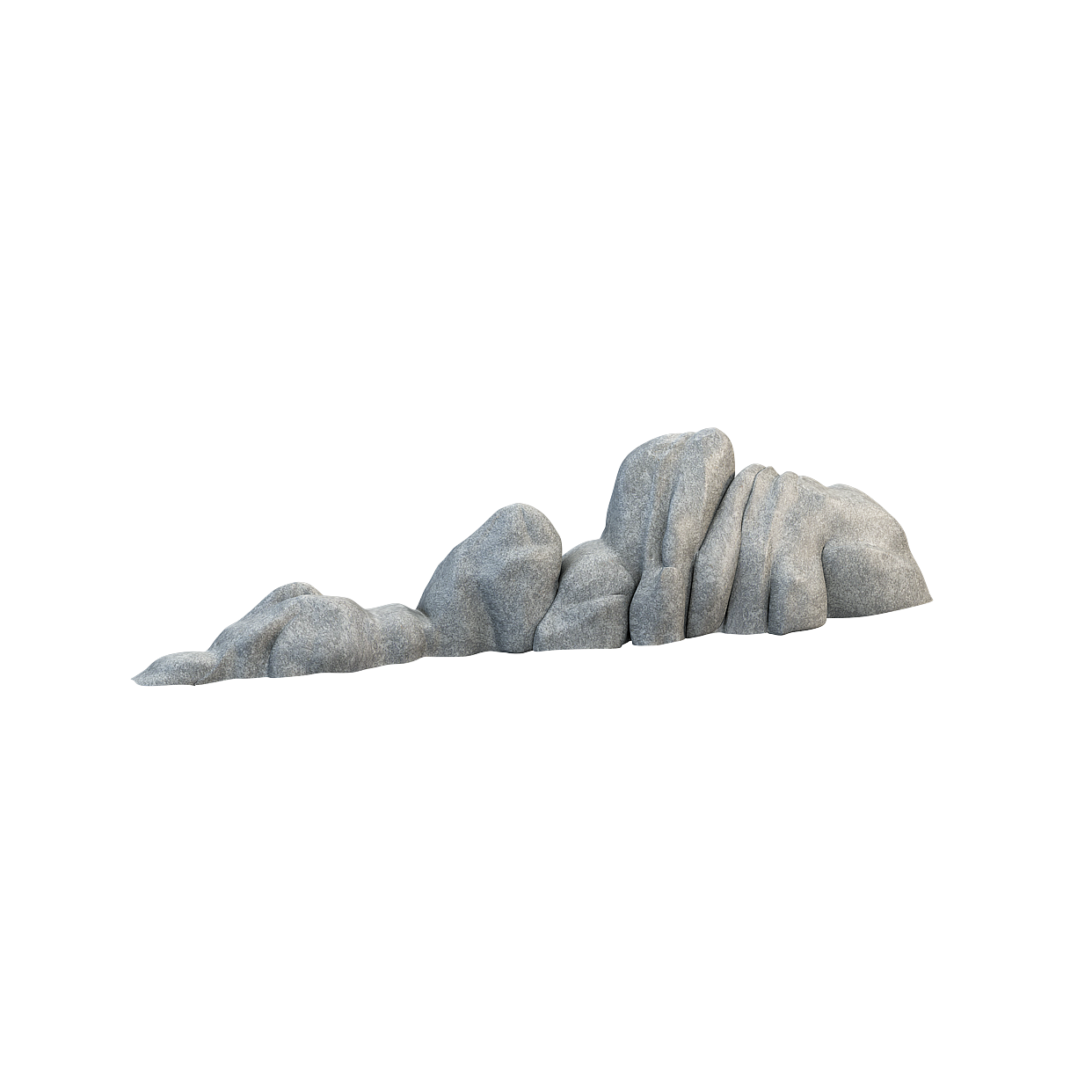 Rugged Ridge 3D Model – Low-Poly Rock Formation