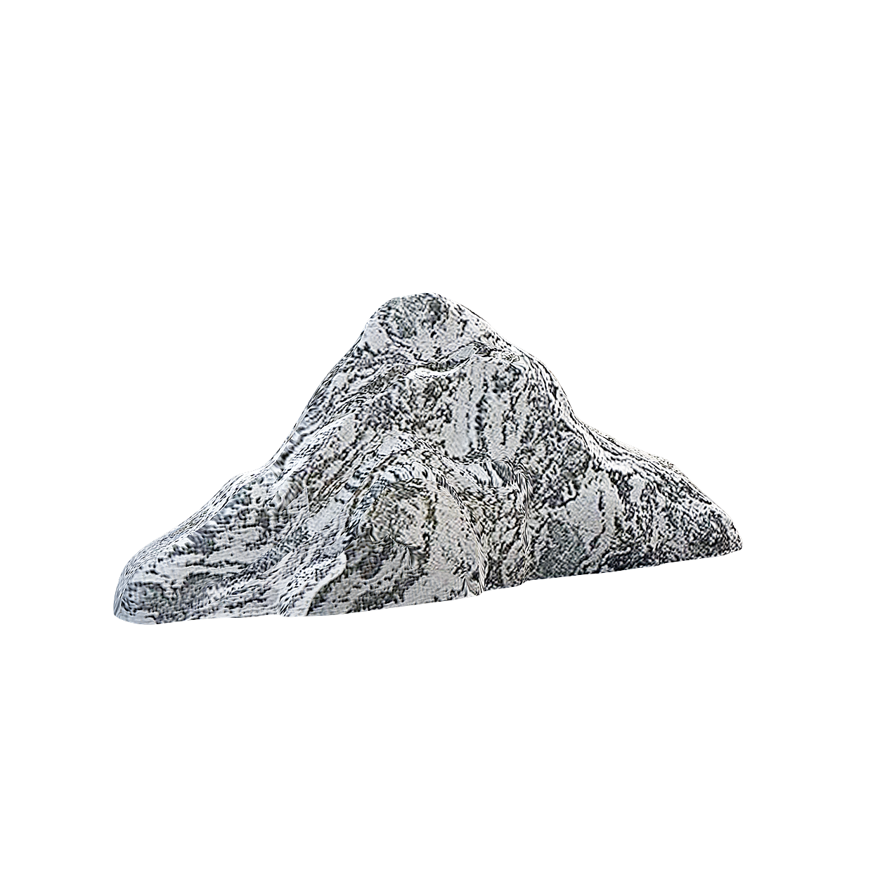 Snowy Mountain Peak 3D Model – Low-Poly Snowy Texture
