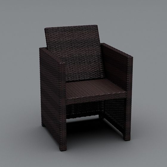 Elegant Woven Chair 3D model for Creative Projects