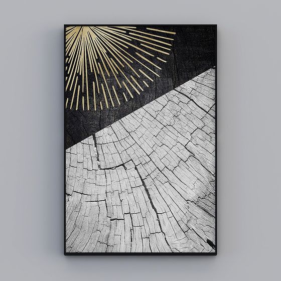 Abstract Low-Poly 3D Art Model