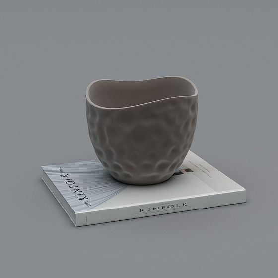 Textured Vase 3D model for Contemporary Design