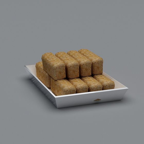 Brick Stack Low-Poly 3D Model