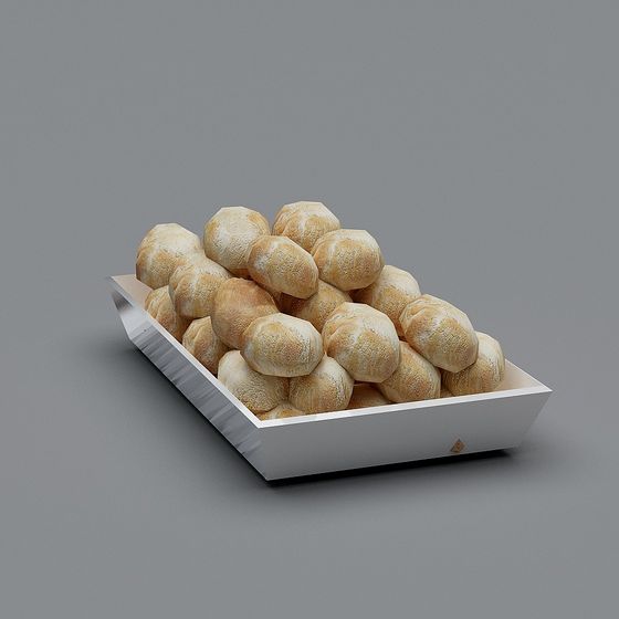 Crispy Bread Loaf 3D model