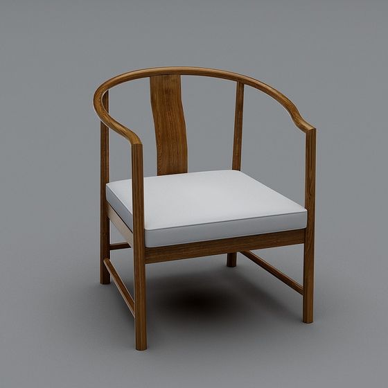 Simple Round Chair 3D model