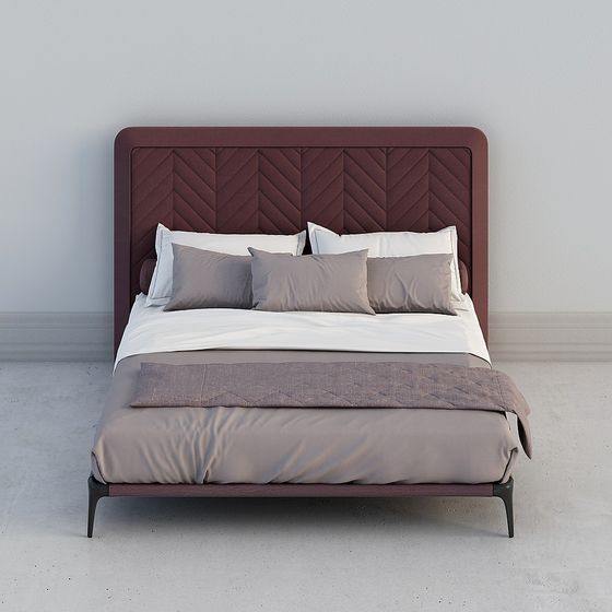Urban Elegance Bed 3D model