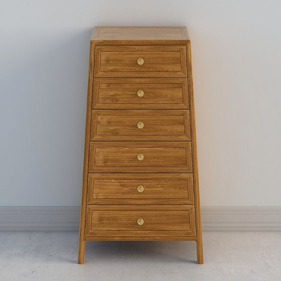 Elegant High Cabinet 3D model for Modern Interiors