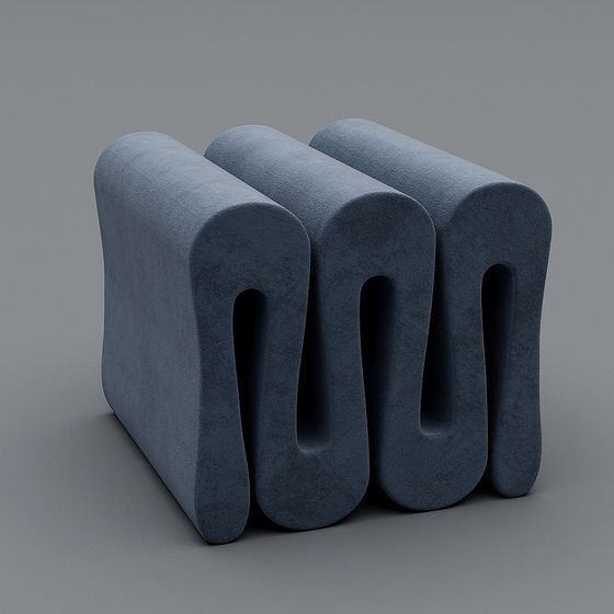 Streamlined Seat 3D model for Modern Aesthetics