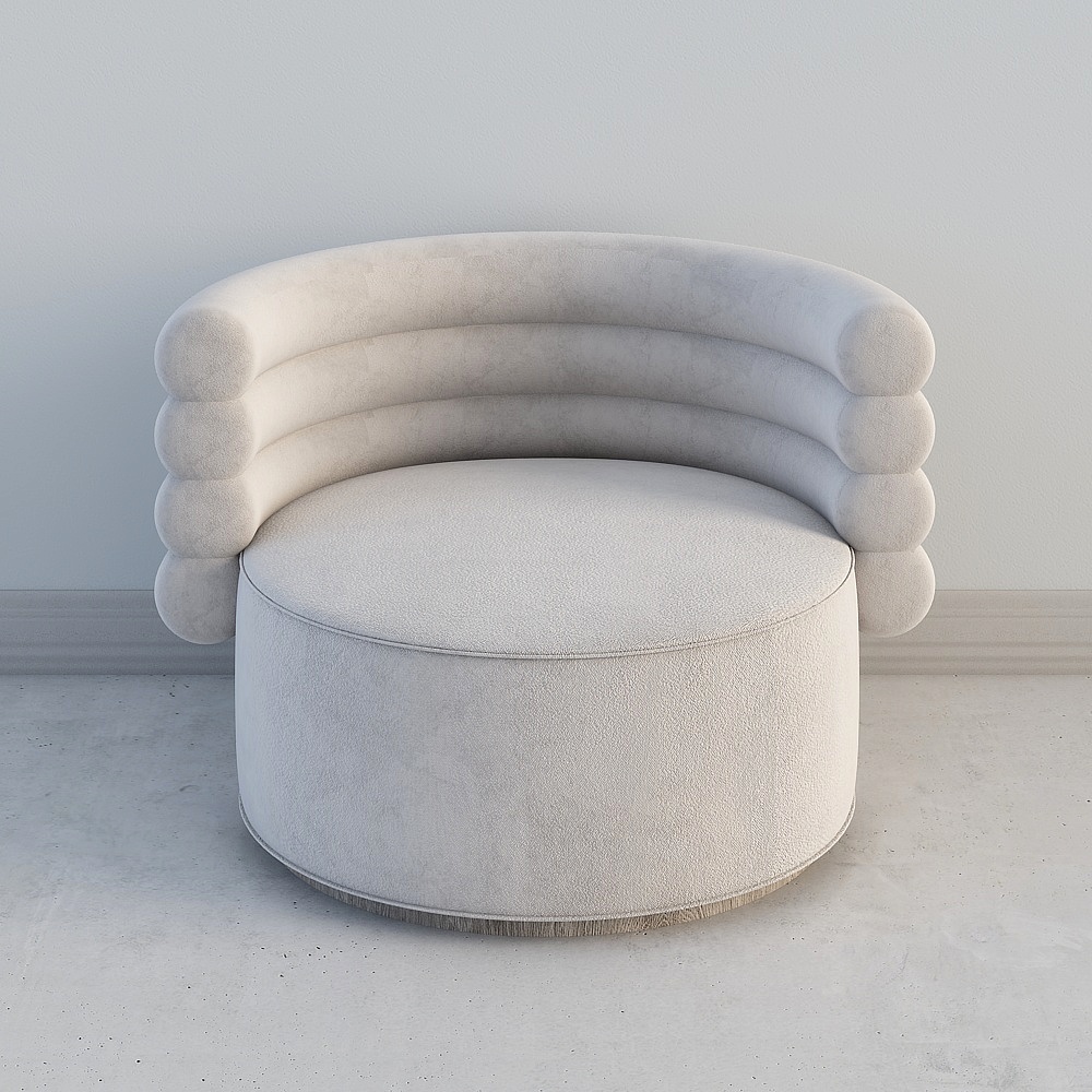 Divano Singolo Vento Silenzioso Moderno - Bianco