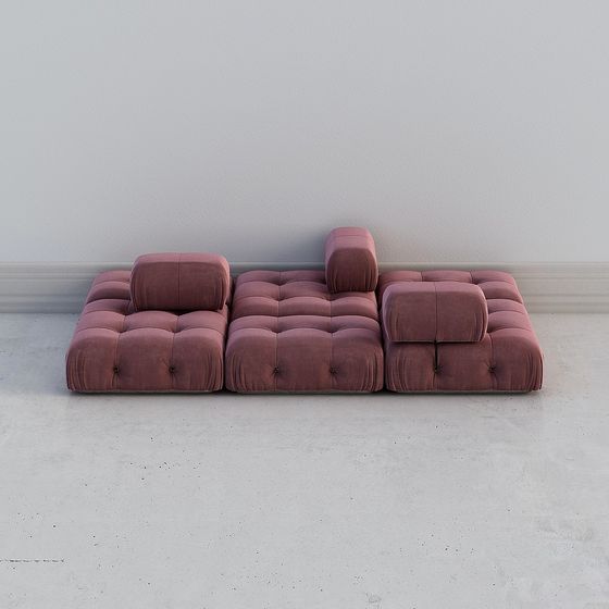 Urban Comfort 3D Sofa Model for Modern Spaces