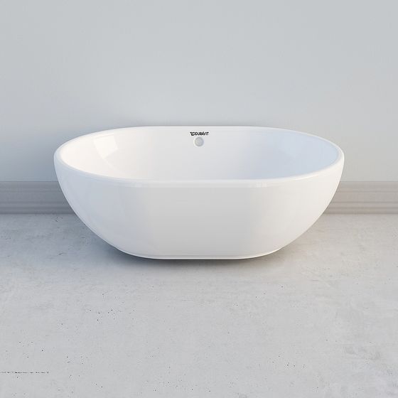 Elegant Oval Bathtub 3D model